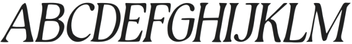 RustiqueSerif-Italic otf (400) Font UPPERCASE