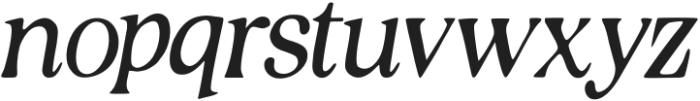 RustiqueSerif-Italic otf (400) Font LOWERCASE