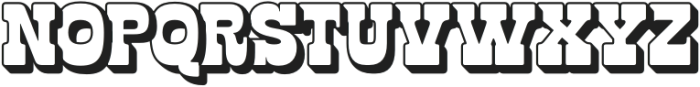 Rustle Desert Extrude otf (400) Font UPPERCASE