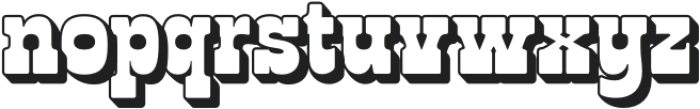 Rustle Desert Extrude otf (400) Font LOWERCASE