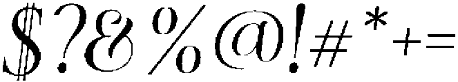 RustlerBarter-SlantedOblique otf (400) Font OTHER CHARS