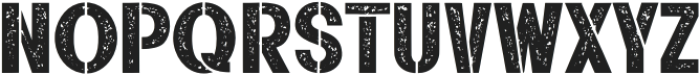 Rustline Stencil otf (400) Font LOWERCASE