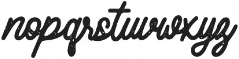 Rustty-Regular otf (400) Font LOWERCASE