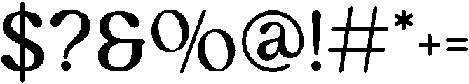 Rusty Love Regular otf (400) Font OTHER CHARS