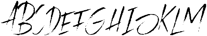Rusty Regular otf (400) Font UPPERCASE
