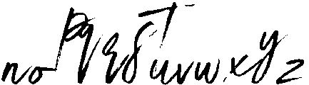 Rusty Regular otf (400) Font LOWERCASE