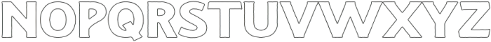 Rusty Rovers Outline ttf (400) Font LOWERCASE