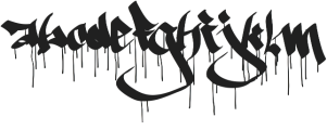 Ruthless Drippin ONE ttf (400) Font LOWERCASE