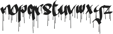 Ruthless Drippin TWO ttf (400) Font LOWERCASE