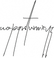 Ruttin Signature Font Ruttin ttf (400) Font LOWERCASE