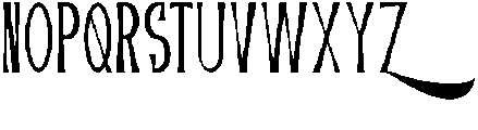 Ruzhy otf (400) Font UPPERCASE