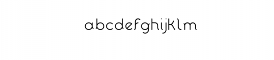 RUGO Light.otf Font LOWERCASE