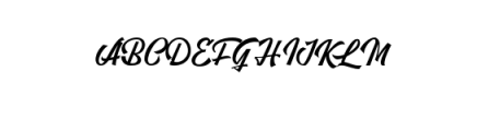 Rushland Script Font UPPERCASE