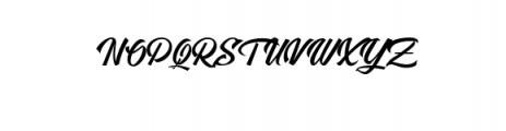 Rushland Script Font UPPERCASE