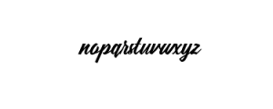 Rushland Script Font LOWERCASE