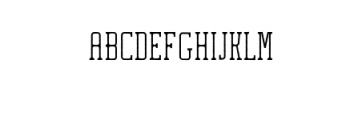 RusticaSlab-Rough.ttf Font UPPERCASE