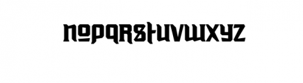 Rust.ttf Font LOWERCASE