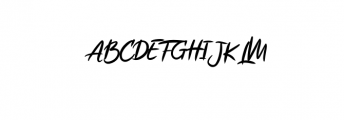 Ruthen Back.otf Font UPPERCASE