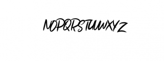 Ruthen Back.ttf Font UPPERCASE