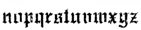 Rude Goth Font LOWERCASE