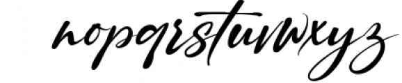 Ruthligos Sillentin Signature Font LOWERCASE