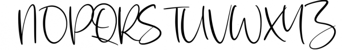 Ruxtoni Modern Handwritten Font Font UPPERCASE