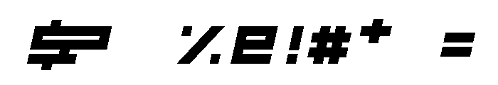 RUNNER SPEED Font OTHER CHARS