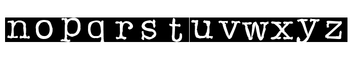 Rubberstamp Font LOWERCASE