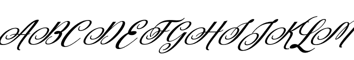 Rubeckia Italic Font UPPERCASE
