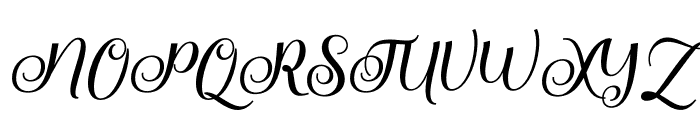 Rubeckia Font UPPERCASE