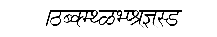 Ruchi-Normal Italic Font UPPERCASE