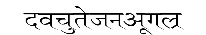 Ruchi-Normal Wide Font LOWERCASE