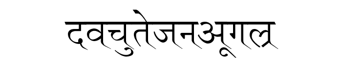 Ruchi-Normal Font LOWERCASE