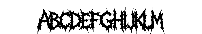 Ruination Regular Font UPPERCASE