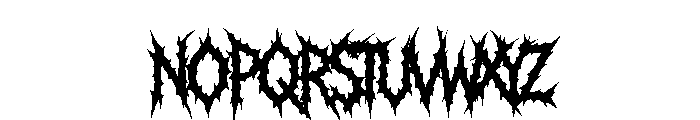 Ruination Regular Font UPPERCASE