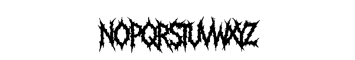 Ruination Regular Font LOWERCASE