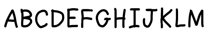 Ruji's Handwriting Font v.2.0 Font UPPERCASE