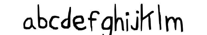 Ruji's Handwriting Font Font LOWERCASE