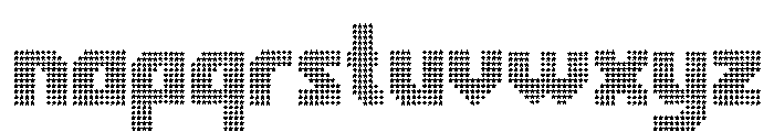 RukyltronicStar-Regular Font LOWERCASE