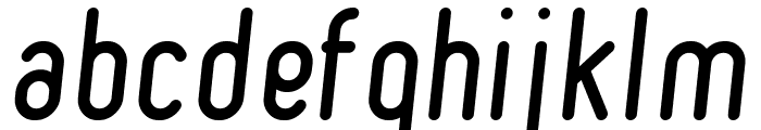 Ruler Italic Font LOWERCASE