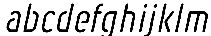 Ruler Stencil Italic Font LOWERCASE