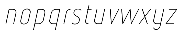 Ruler Thin Italic Font LOWERCASE