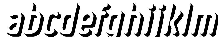 Ruler Volume Extrude Bold Italic Font LOWERCASE