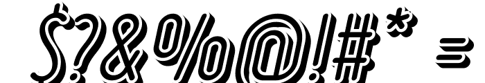 Ruler Volume Negative Bold Italic Font OTHER CHARS