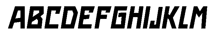 Rumba Italic Font UPPERCASE