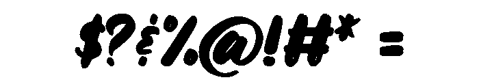 Rumble Monster Font OTHER CHARS