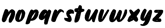 Rumble Monster Font LOWERCASE
