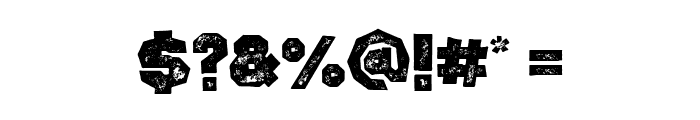 Rumbled Grunge Font OTHER CHARS