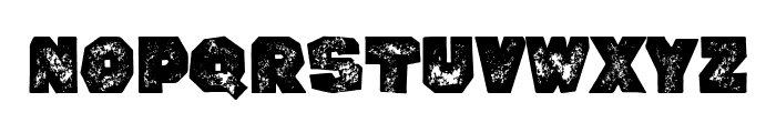Rumbled Grunge Font UPPERCASE
