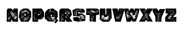 Rumbled Grunge Font LOWERCASE